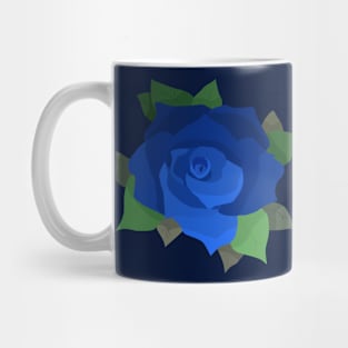Blue illustration rose Mug